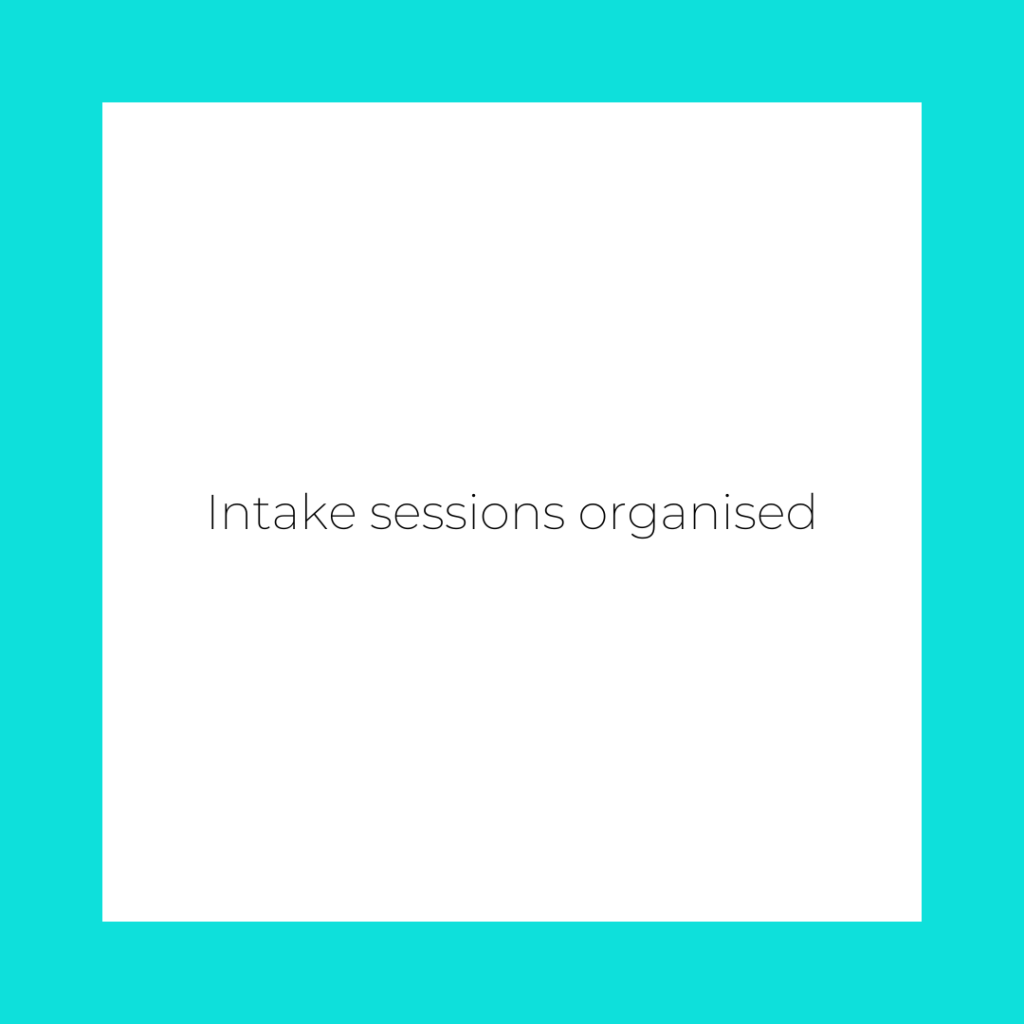 Mediation intake sessions organised